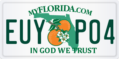 FL license plate EUYP04
