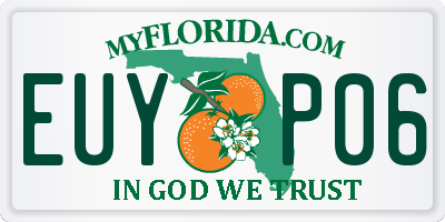 FL license plate EUYP06