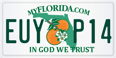FL license plate EUYP14