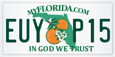 FL license plate EUYP15
