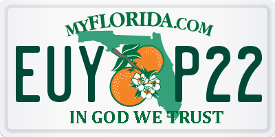 FL license plate EUYP22