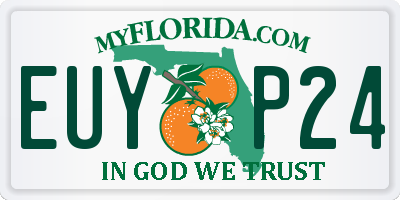 FL license plate EUYP24