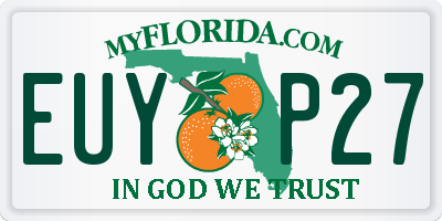 FL license plate EUYP27