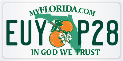 FL license plate EUYP28