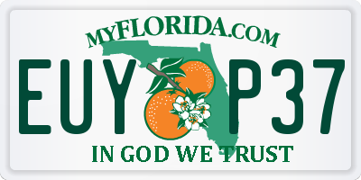 FL license plate EUYP37