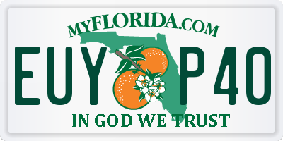 FL license plate EUYP40