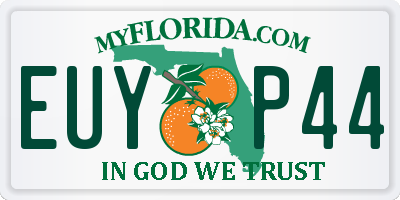 FL license plate EUYP44