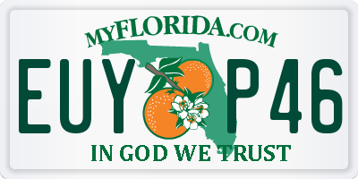 FL license plate EUYP46
