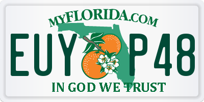 FL license plate EUYP48
