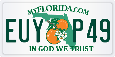 FL license plate EUYP49