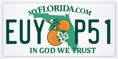 FL license plate EUYP51