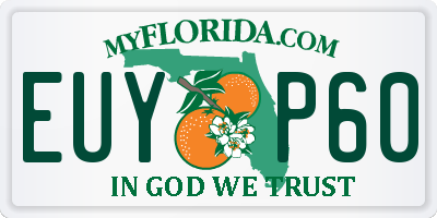 FL license plate EUYP60