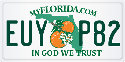 FL license plate EUYP82
