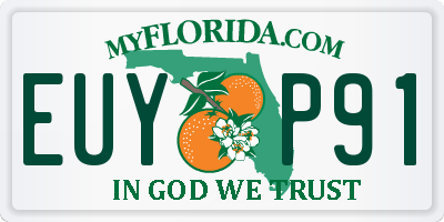 FL license plate EUYP91