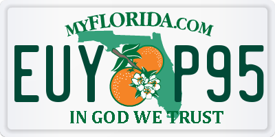 FL license plate EUYP95