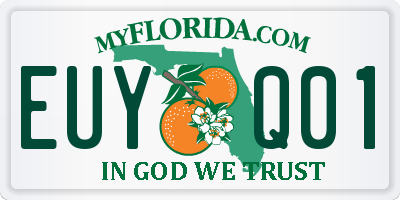 FL license plate EUYQ01