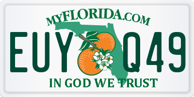 FL license plate EUYQ49