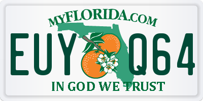 FL license plate EUYQ64