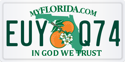 FL license plate EUYQ74