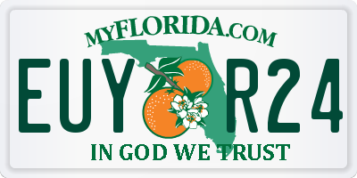FL license plate EUYR24
