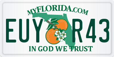 FL license plate EUYR43