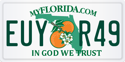 FL license plate EUYR49