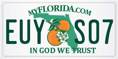 FL license plate EUYS07
