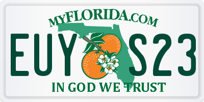 FL license plate EUYS23