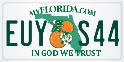 FL license plate EUYS44