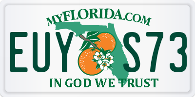FL license plate EUYS73