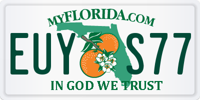 FL license plate EUYS77