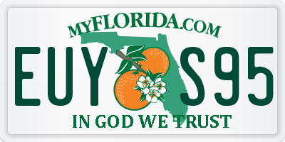 FL license plate EUYS95