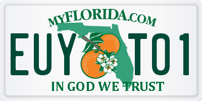 FL license plate EUYT01