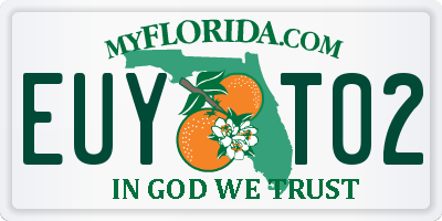 FL license plate EUYT02