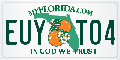 FL license plate EUYT04
