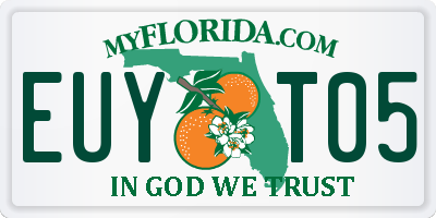 FL license plate EUYT05