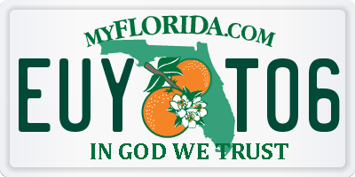 FL license plate EUYT06