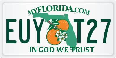 FL license plate EUYT27