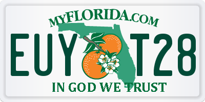 FL license plate EUYT28