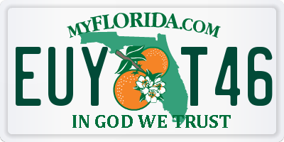 FL license plate EUYT46