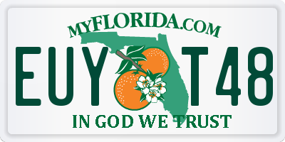 FL license plate EUYT48