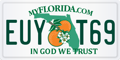 FL license plate EUYT69