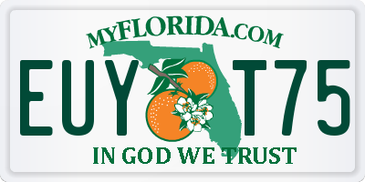 FL license plate EUYT75