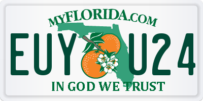 FL license plate EUYU24