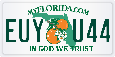 FL license plate EUYU44