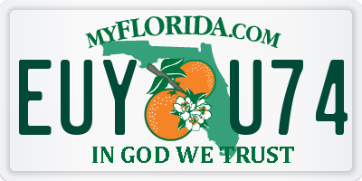 FL license plate EUYU74