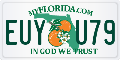 FL license plate EUYU79