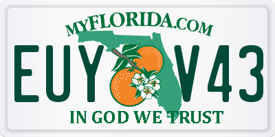 FL license plate EUYV43