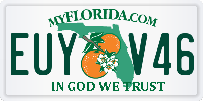 FL license plate EUYV46