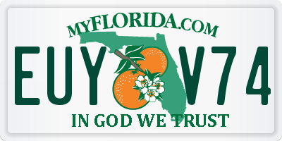 FL license plate EUYV74